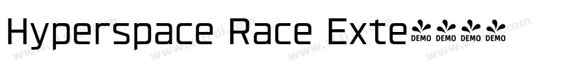 Hyperspace Race Exte字体转换 Hyperspace Race Exte字体转换